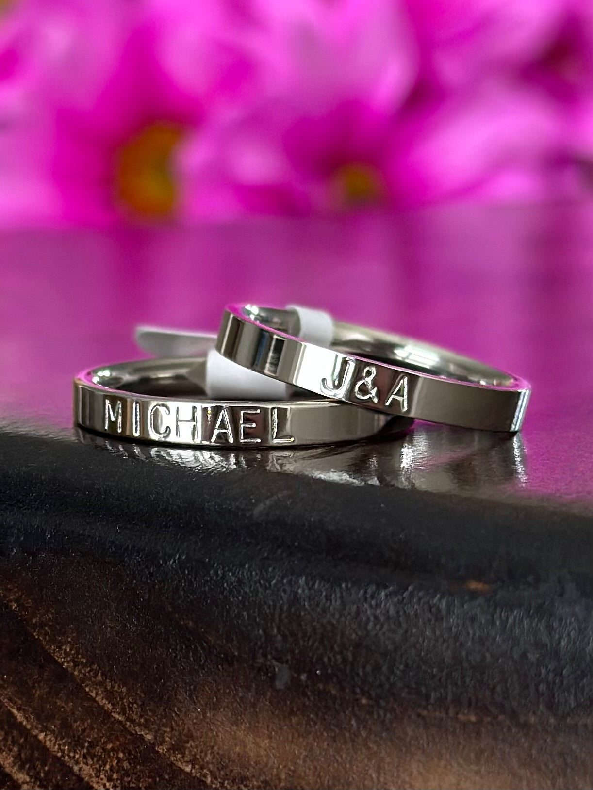 3mm Personalized Stackable Name Ring