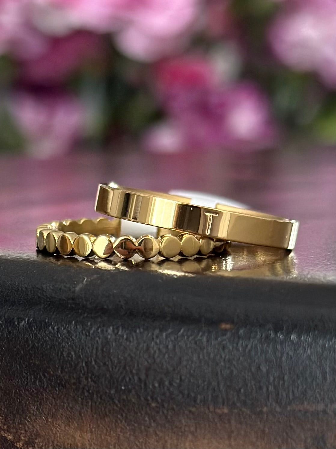 3mm Personalized Stackable Name Ring