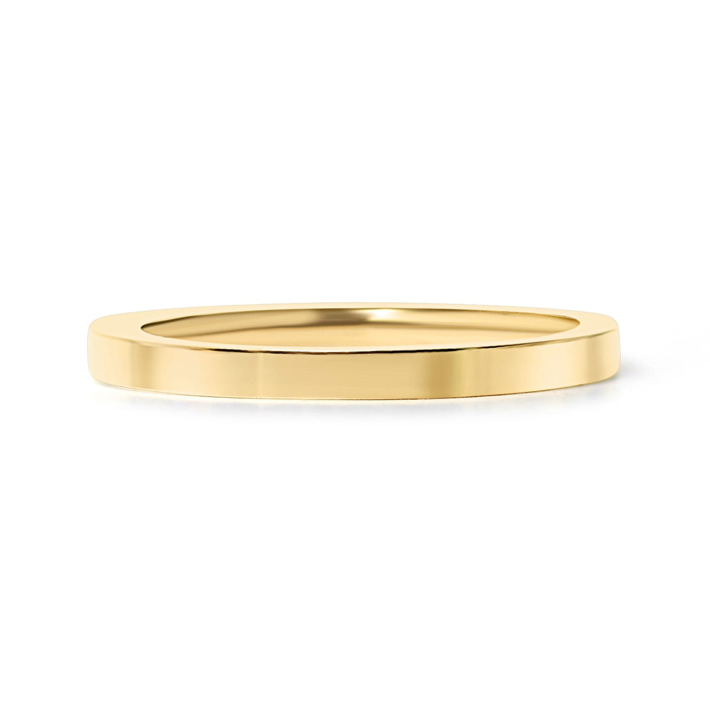 2mm Dainty Personalized Stackable Name Ring (Larger Font)