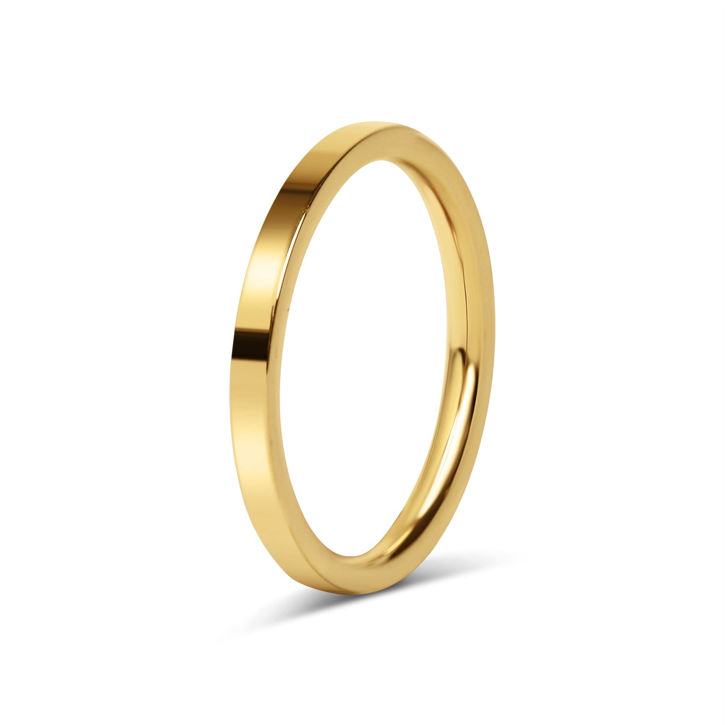 2mm Dainty Personalized Stackable Name Ring (Larger Font)