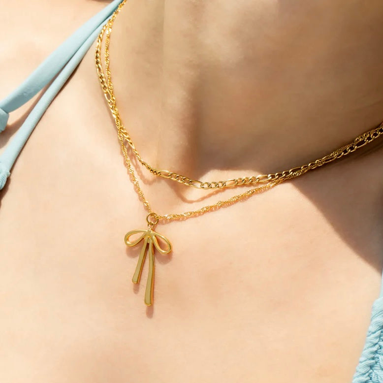 Ribbon Bow Necklace