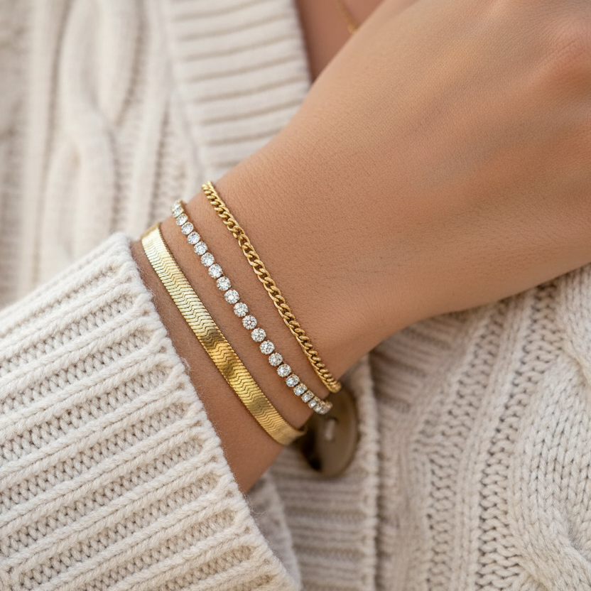 Tennis Bracelet Stack