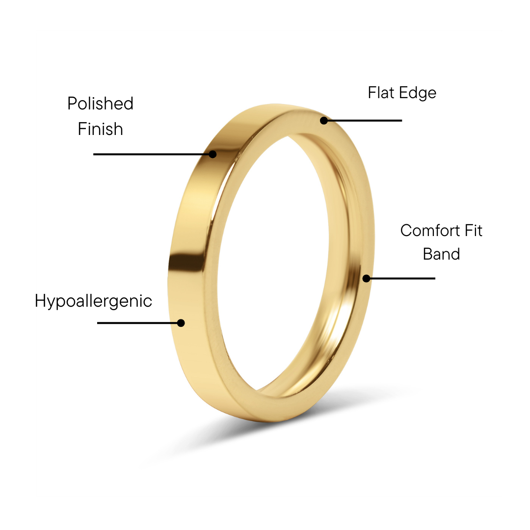 2mm Dainty Personalized Stackable Name Ring (Larger Font)