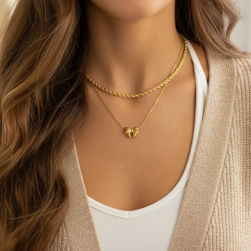 Bow Necklace